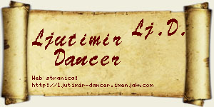 Ljutimir Dancer vizit kartica